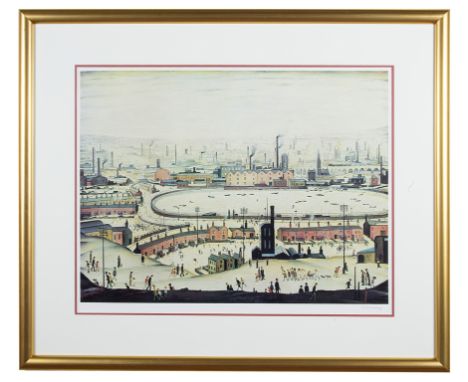 Laurence Stephen Lowry, R.A. (British, 1887-1976):'The Pond', offset lithograph printed in colours, 1974, on wove, hand signe