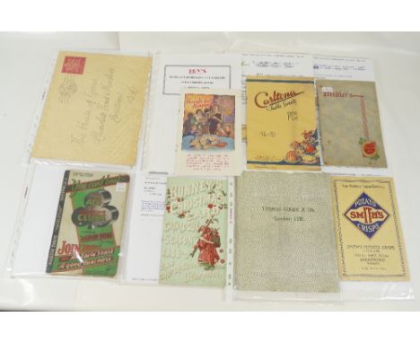 Trade catalogues including Needler's Christmas 1939, The Ace of All Christmas Clubs Austin Davies Sheffield 1934, The House o