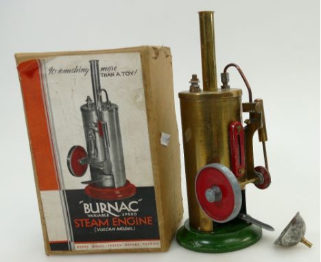 Burnac live Steam Engine, boxed with instructions