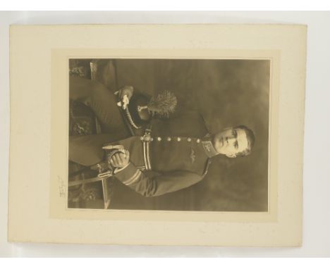 Flight Lieutenant C R DUNLOP RAF - large studio portrait bearing full title and description, plus the Lafayette specimen &amp