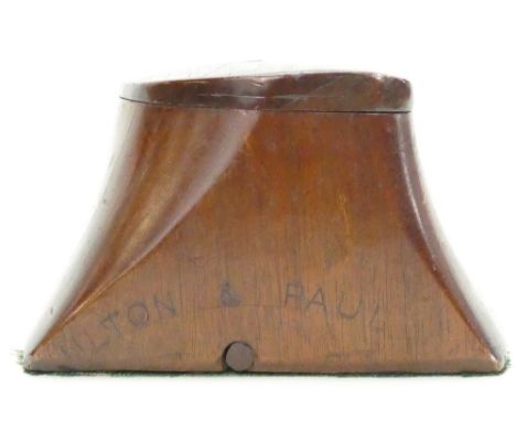 Table Snuff Box constructed out of a Boulton and Paul propeller. (height 10cm)
