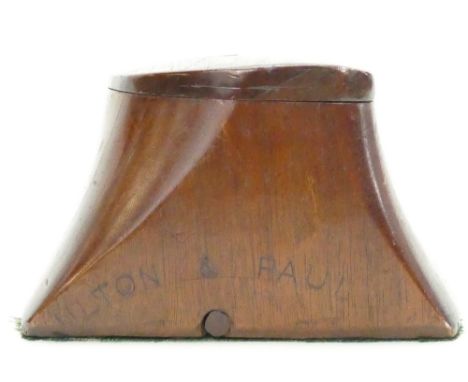 Table Snuff Box constructed out of a Boulton and Paul propeller. (height 10cm)