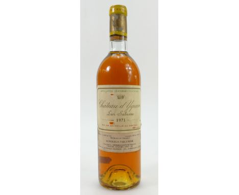 1971 Chateau d'yquem lur-saluces Bordeaux table wine, 730ml