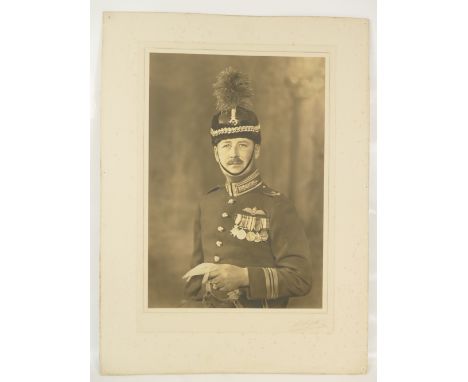 Squadron Leader R L Edward  - large studio portrait bearing full title and description, plus the Lafayette specimen &amp; ref