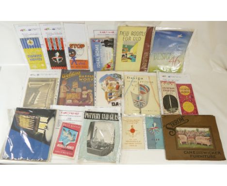 An interesting group of BOOKLETS and EPHEMERA including - Design in the Festival a large booklet/magazine illustrated review 
