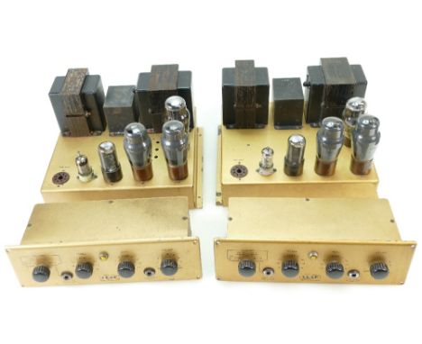 A pair of Leak TL/10 Point One Valve Power Amplifier with two Point One Preamplifier (4)