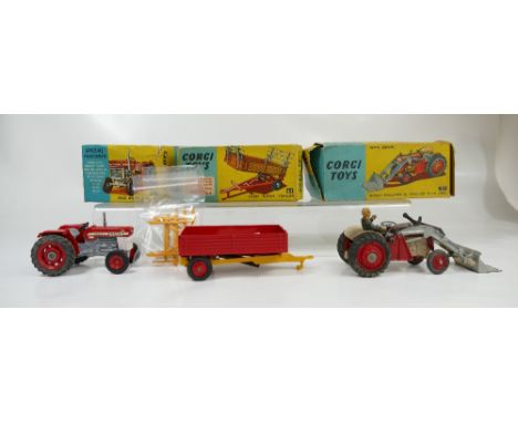 Corgi No.66 Red Massey Ferguson 165 Tractor in near mint contition in original box (fair to good condition) with original wor