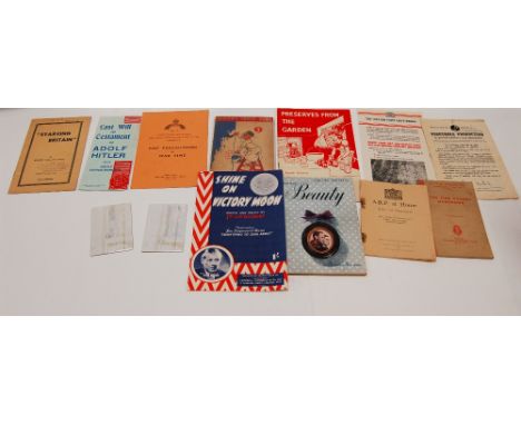 A collection of vintage WAR related PAMPHLETS, BOOKLETS AND LEAFLETS and other items to include - I'm a Firegirl, The Convoys