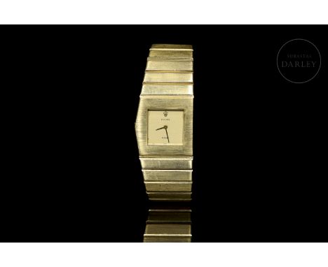 Rolex watch in 18Kt yellow gold, model King Midas, reference 3580 and production number 928. Of this second edition of refere