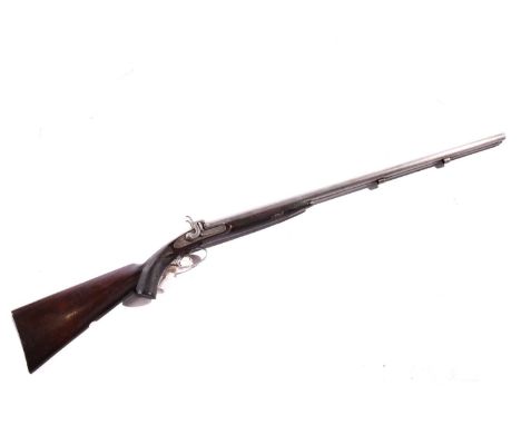 George Gibbs of Bristol 500 calibre double-barreled express percussion sporting gun, the sidelock with no visible serial numb