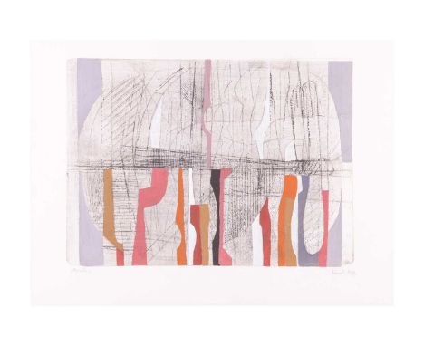 Tamas Konok (1930-2020) Hungarian, 'Next Time', monotype, signed and dated 1971, 30 cm x 41 cm.Donated to the Bertrand Russel
