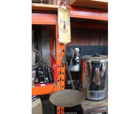 A "Slater" improved circular spring balance scales.