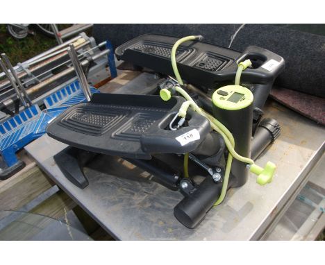 A foot step exerciser.