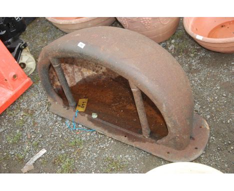A cast iron water/feeder trough  41" wide x 19 1/2" depth.