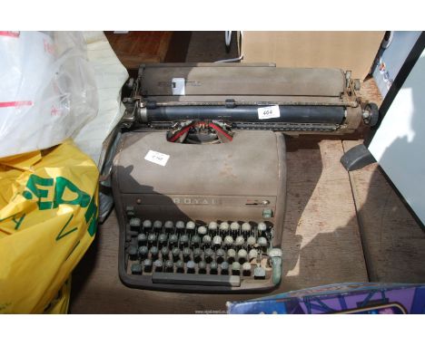 A "Royale" vintage typewriter.