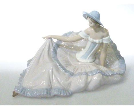 Large Nao seated girl figure