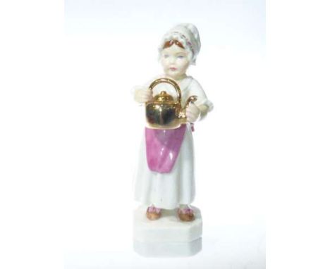 Royal Worcester figure 'Polly Put the Kettle on', 3303