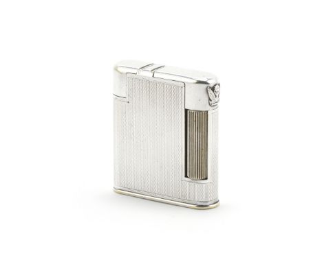 A silver-plated 'The Charles' petrol pocket lighterstamped 'The Charles Lighter', MADE IN ENGLAND, patent number 626585, pate