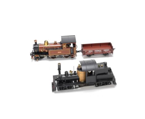 Two 2-inch gauge live steam locomotives,Modern,comprising a tank engine 'Mannin' with oval brass plaque lettered 'BEYER PEACO