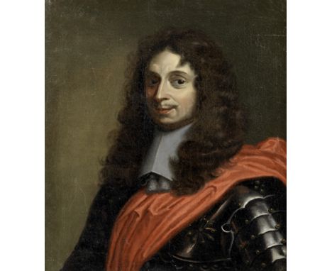 French School, 17th CenturyPortrait of a gentleman, half-length, in armour with a red sash oil on canvas35.7 x 31cm (14 1/16 