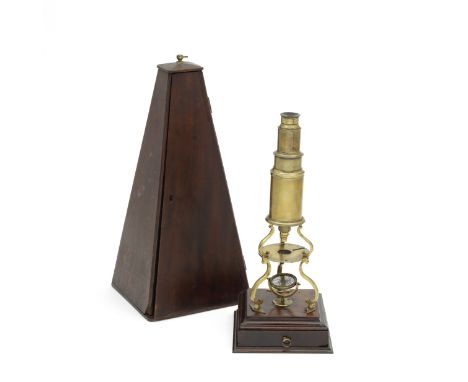 A Dollond Culpeper-type Compound Monocular Microscope, English, Early 19th century,signed Dollond London, of standard Culpepe