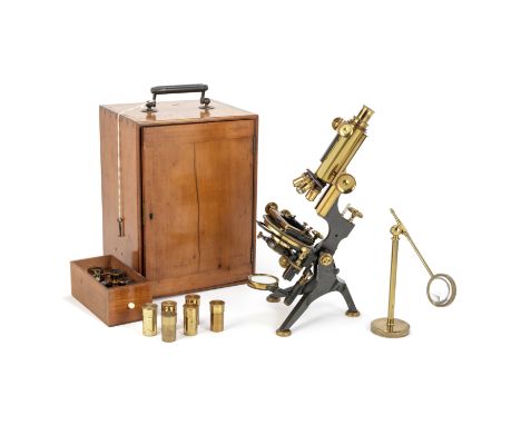 A Watson &amp; Sons Van Heurck 'The Grand Model' Monocular Microscope, English, circa 1910,No. 14422, the base signed W.WATSO