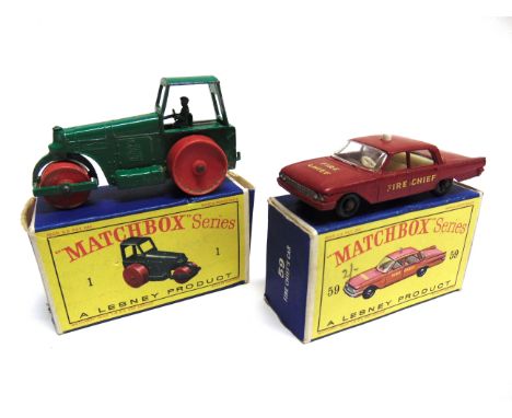 ASSORTED DIECAST MODEL VEHICLES  circa 1960s, by Dinky, Matchbox and others, including a Matchbox 1-75 series No.1, Aveling B