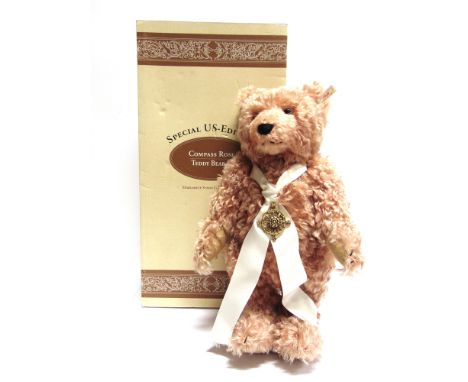 A STEIFF COLLECTOR'S TEDDY BEAR, 'COMPASS ROSE TEDDY BEAR 44'  (Special U.S. Edition), rose pink, limited edition 661/3500, w