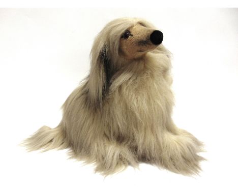 A STEIFF AFGHAN HOUND  44cm high. 