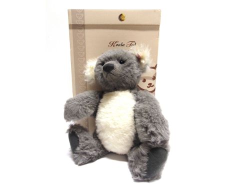 A STEIFF COLLECTOR'S TEDDY BEAR, 'KOALA TED'  ash-grey and white, limited edition 1039/2000, with certificate of authenticity