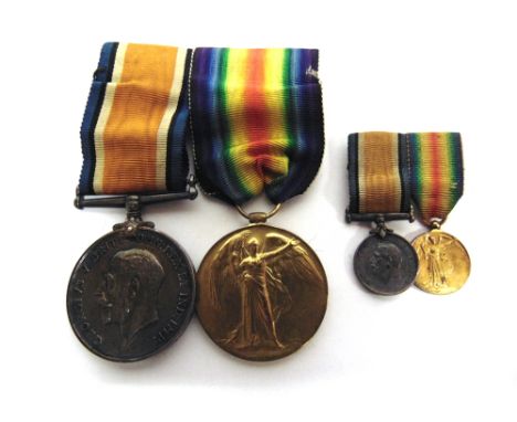 A GREAT WAR PAIR OF MEDALS TO PRIVATE S. STEVENS, DEVONSHIRE REGIMENT  comprising the British War Medal 1914-20 and Victory M