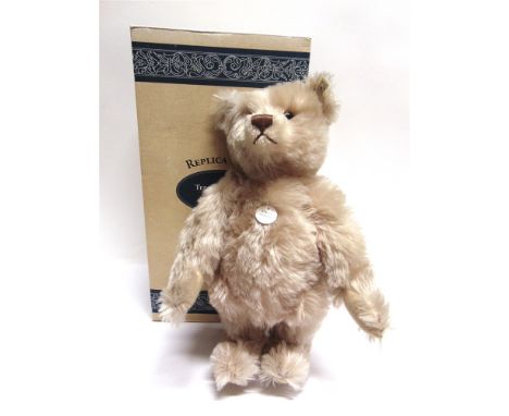 A STEIFF COLLECTOR'S TEDDY BEAR 'TEDDY BEAR 1927 ROSE 48'  pale rose pink, limited edition of 7000, 45cm high, boxed. 