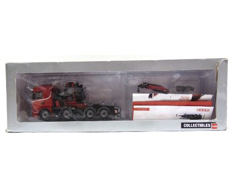 A 1/50 SCALE WSI MODELS NO.04-1092, SCANIA R(6) HIGHLINE 8x4 'FASSI GRU S.P.A.'  boxed.