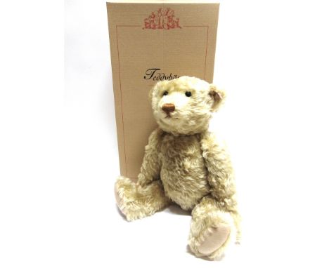 A STEIFF COLLECTOR'S TEDDY BEAR, 'TEDDY BEAR OLD GOLD'  pale gold, limited edition 2915/4000, with certificate of authenticit