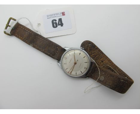 Talis; A Vintage Gent's Wristwatch, the signed dial with arrow markers, Arabic numerals and centre seconds, within 32mm case,