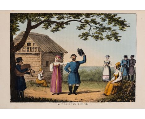 Russia.- Pinkerton (Robert) Russia: or, Miscellaneous Observations, first edition, 8 hand-coloured lithographed plates, half-