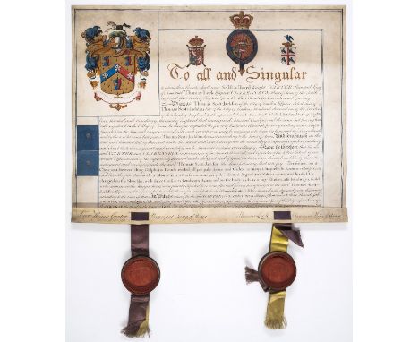Heraldry.- Heard (Sir Isaac, herald, Garter Principal King of Arms, 1730-1822) &amp; Thomas Lock, Clarenceux King of Arms, fl