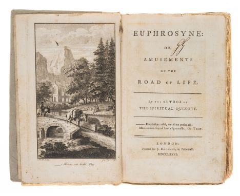 NO RESERVE Graves (Richard) Euphrosyne: or, Amusements on the Road of Life, 2 vol., first editions, engraved frontispieces an