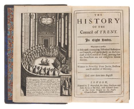 Jurieu (Pierre) The History of the Council of Trent, first English edition, engraved frontispiece, a few markings in pencil o