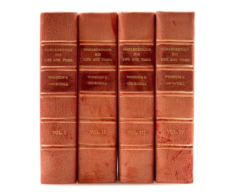 Churchill (Sir Winston Spencer) Marlborough, His Life and Times, 4 vol., first edition, half-titles, numerous plates and maps