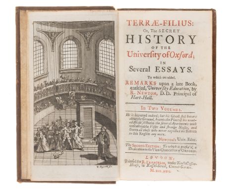 NO RESERVE [Amhurst (Nicholas)] Terrae-filius: or, the Secret History of the University of Oxford, 2 vol., second edition, en