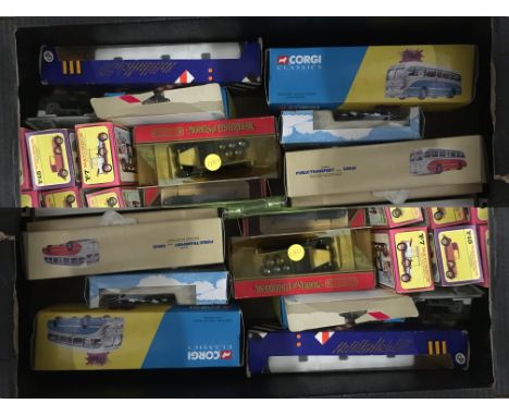 Collection of 26 boxed diecast vehicles to include 12 early Matchbox model s of Yesteryear (yellow/pink boxes), Corgi, Lledo 