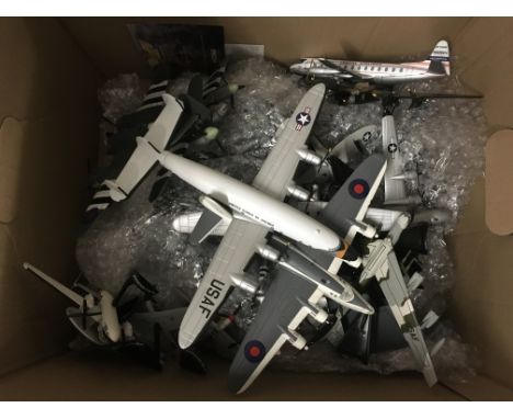 Approx 50 unboxed die-cast aeroplanes, mainly military to include Corgi etc 