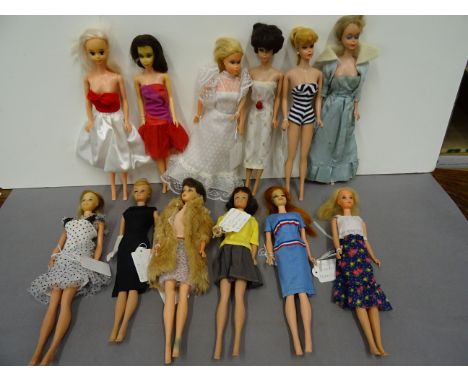 Collection of vintage Mattel Barbie dolls (12) all play worn with some repainted etc all in outfits