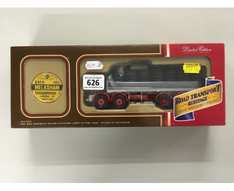 Boxed Corgi 1:50 scale Ltd Edn CC11504 AEC MKV Mammoth Major Platform Lorry & Tyre Load - Spiers Of Melksham.  Unopened.