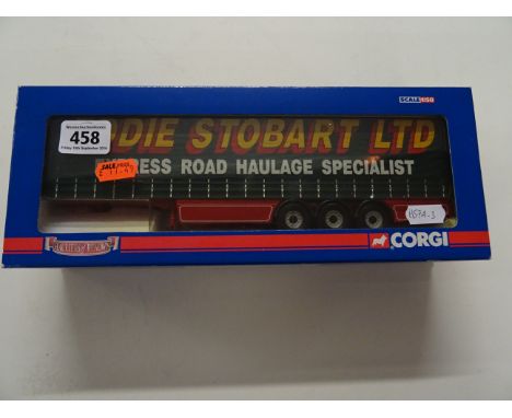 Boxed Corgi Haulers Of Renown Eddie Stobart die-cast CC19904 Curtainside Trailer 