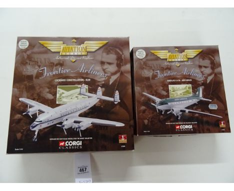 Two boxed Corgi The Aviation Archives die-cast models to include 1:144 scale 47103 DOUGLAS C-47A - AER LINGUS & 1:144 scale 4