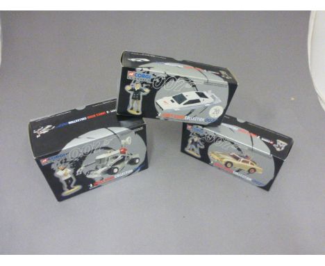 Three boxed Corgi Classics James Bond 007 die-cast vehicles to include 04201 1:43 scale Aston Martin DB5 & Oddjob Figure Set,