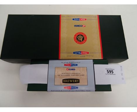 Three boxed Corgi Premium Edition vehicles to include Brewery x 2 (11801 Scottish & Newcastle & 23202 Whitbread) and British 
