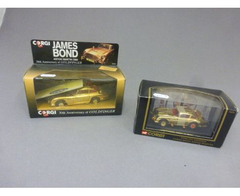 Two boxed Corgi James Bond 007 ltd edn gold plated die-cast vehicles to include 96656 1:43 scale Special Edition James Bond A